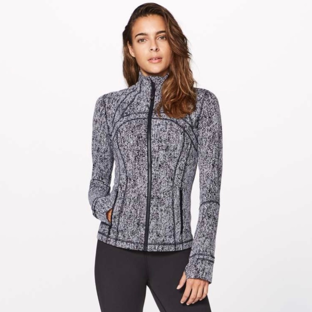 Lululemon Luon Irregular Denim Twill Black/White Define Jacket - New With Tags